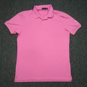 G Fore Shirt Mens Large Pink Performance Golf Polo Bridlewood Golf Club